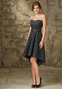 vestido de fiesta corto elegante