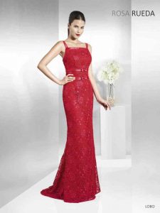 vestidos de fiesta rojo cómodos